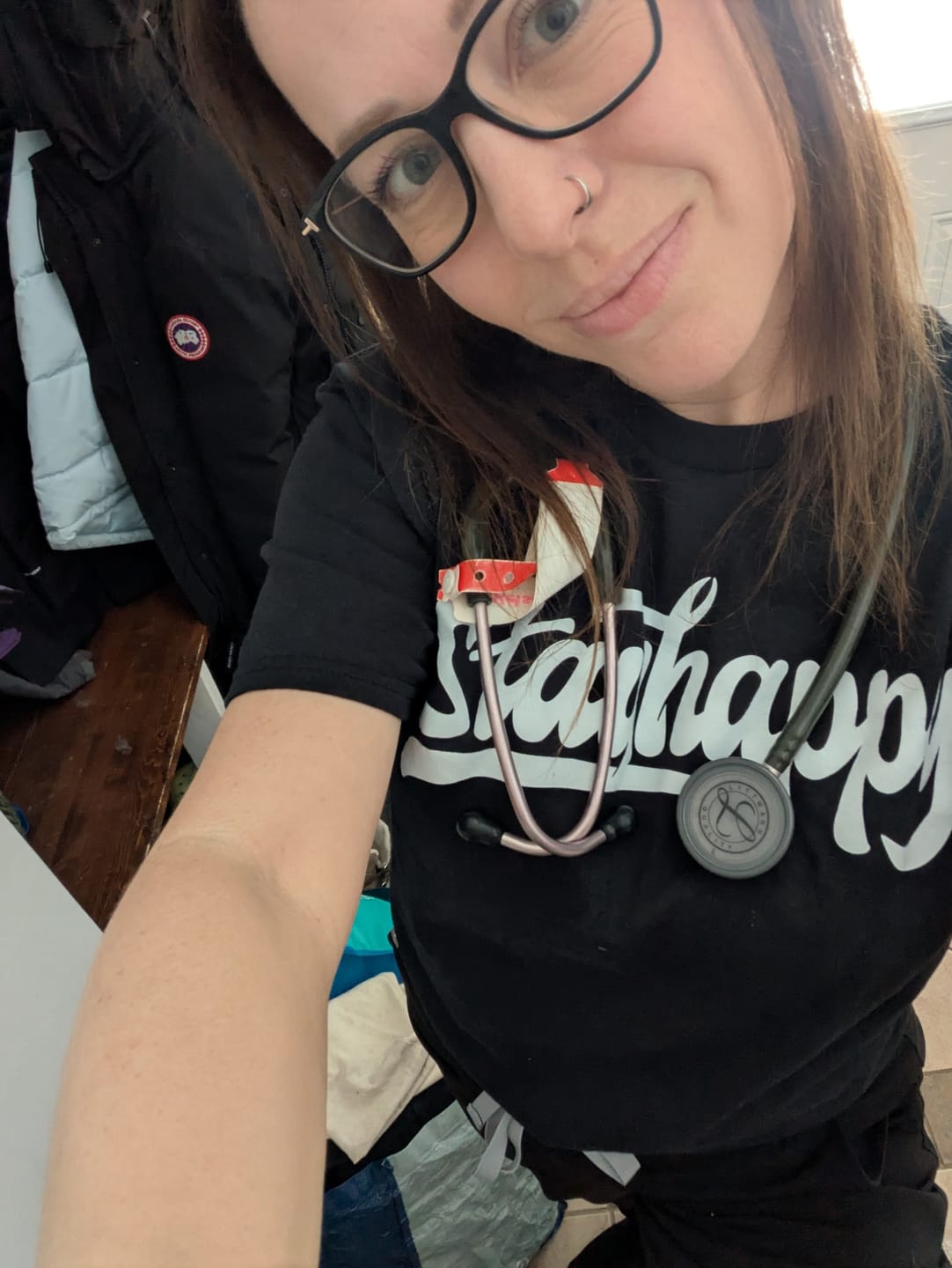 Customer photo review of Stay Happy Text