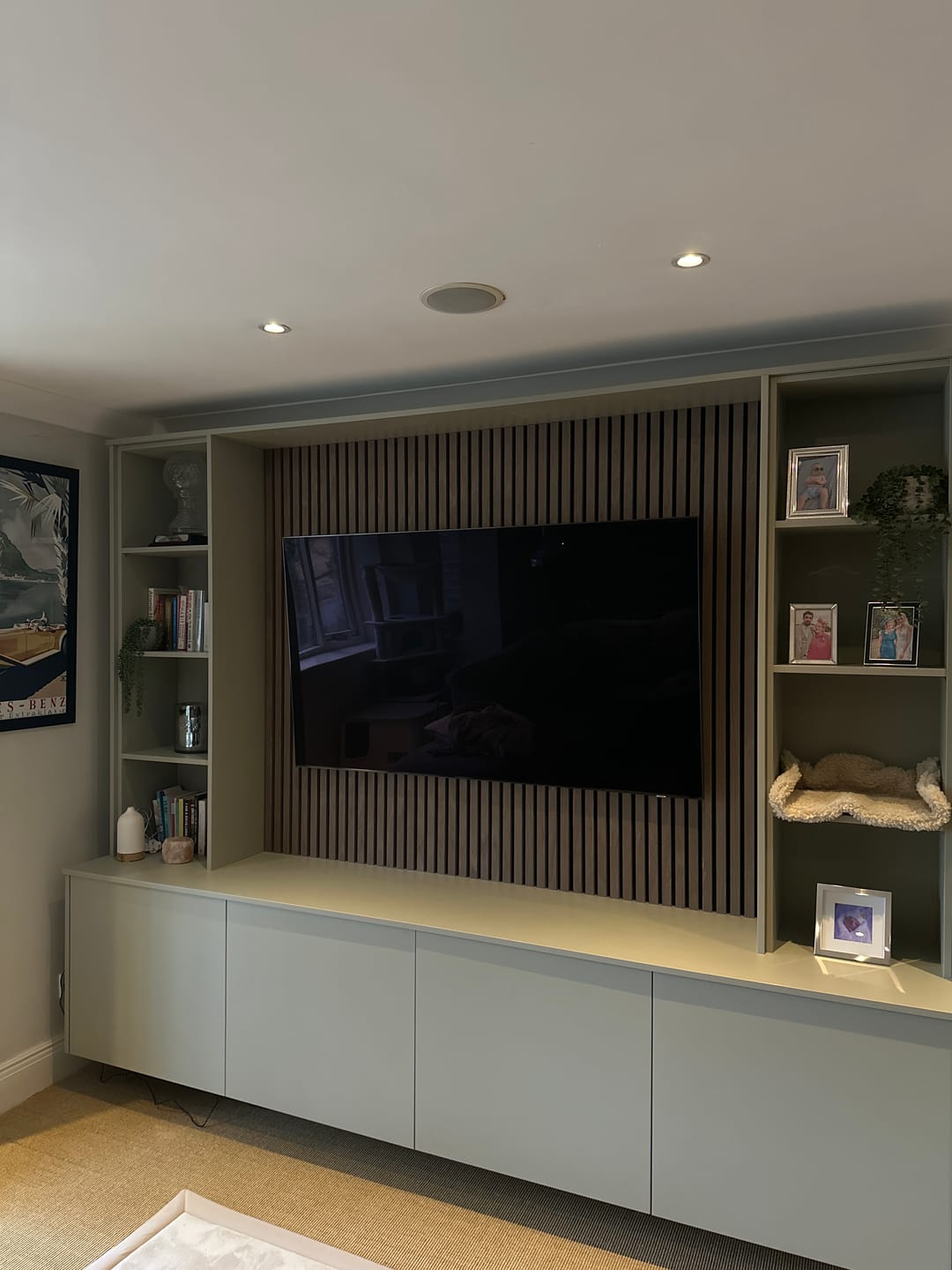 Customer photo review of Wooden Wall Panel | Walnut | Premium 3-sided Wood Veneer