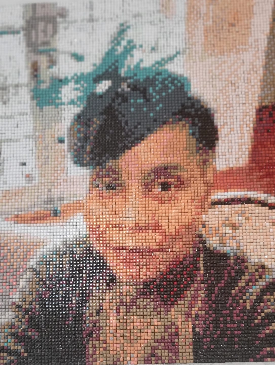 Customer photo review of Custom Diamond Painting