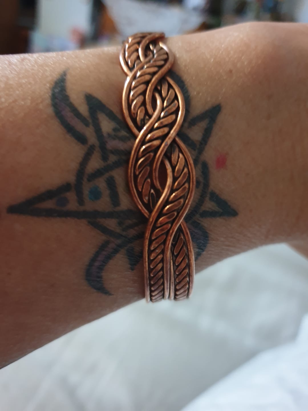 Customer photo review of Braid / Magnetic / Copper Bracelet
