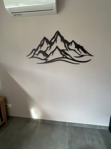 Customer photo review of Décoration Murale en Métal - Montagne