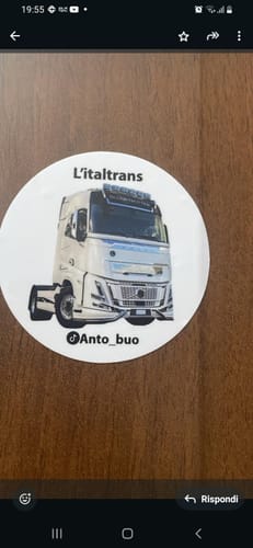 Customer photo review of Sticker Vinile Classico