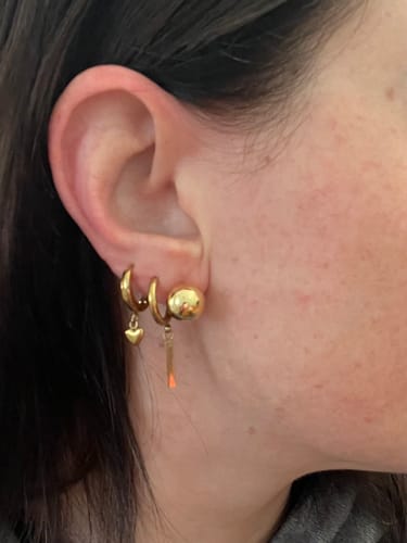 Customer photo review of Orecchini "come bollicine"