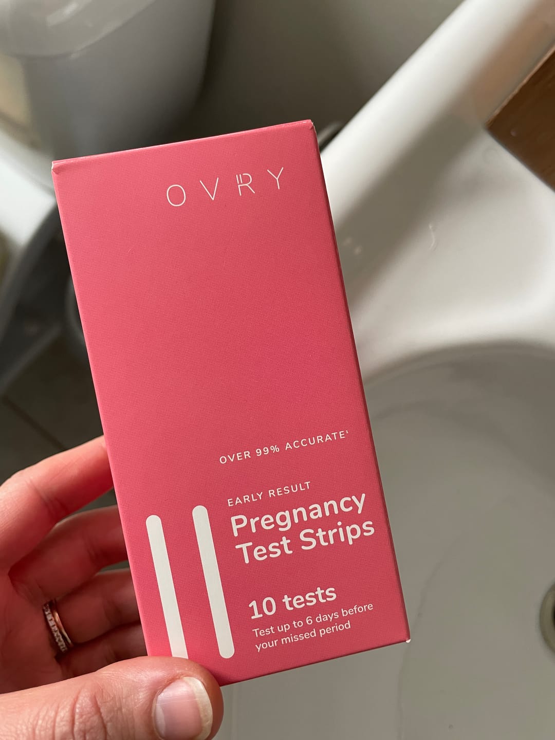 Customer photo review of Pregnancy Test Strips (Ultra-Sensitive)