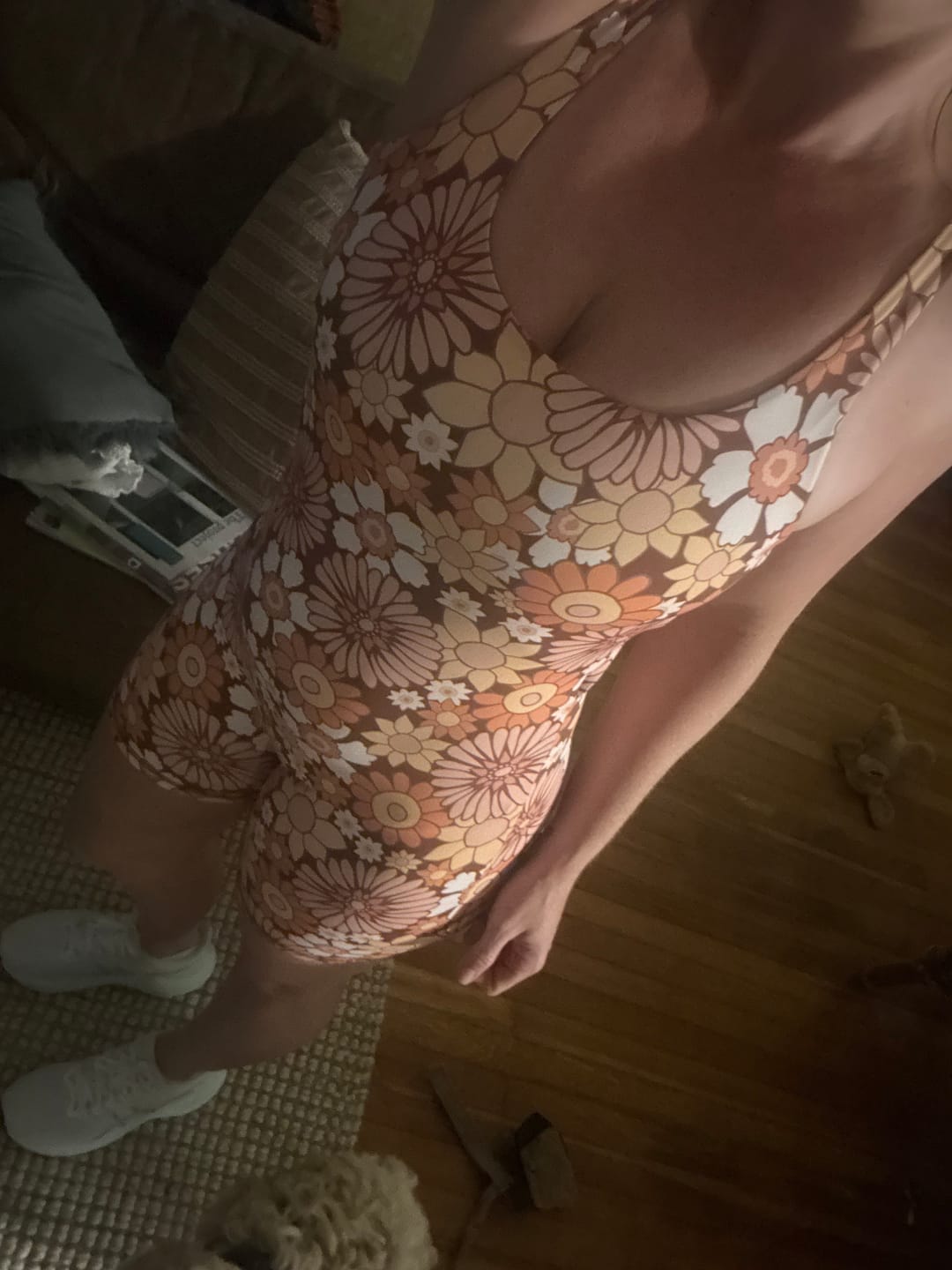 Customer photo review of Flower Power Paros Onesie