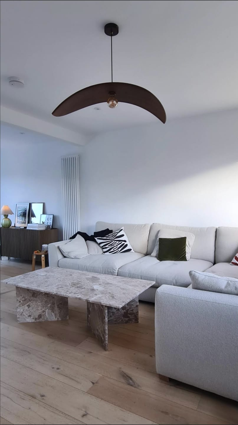 Customer photo review of Vega Rectangular Coffee Table in Brown Marble