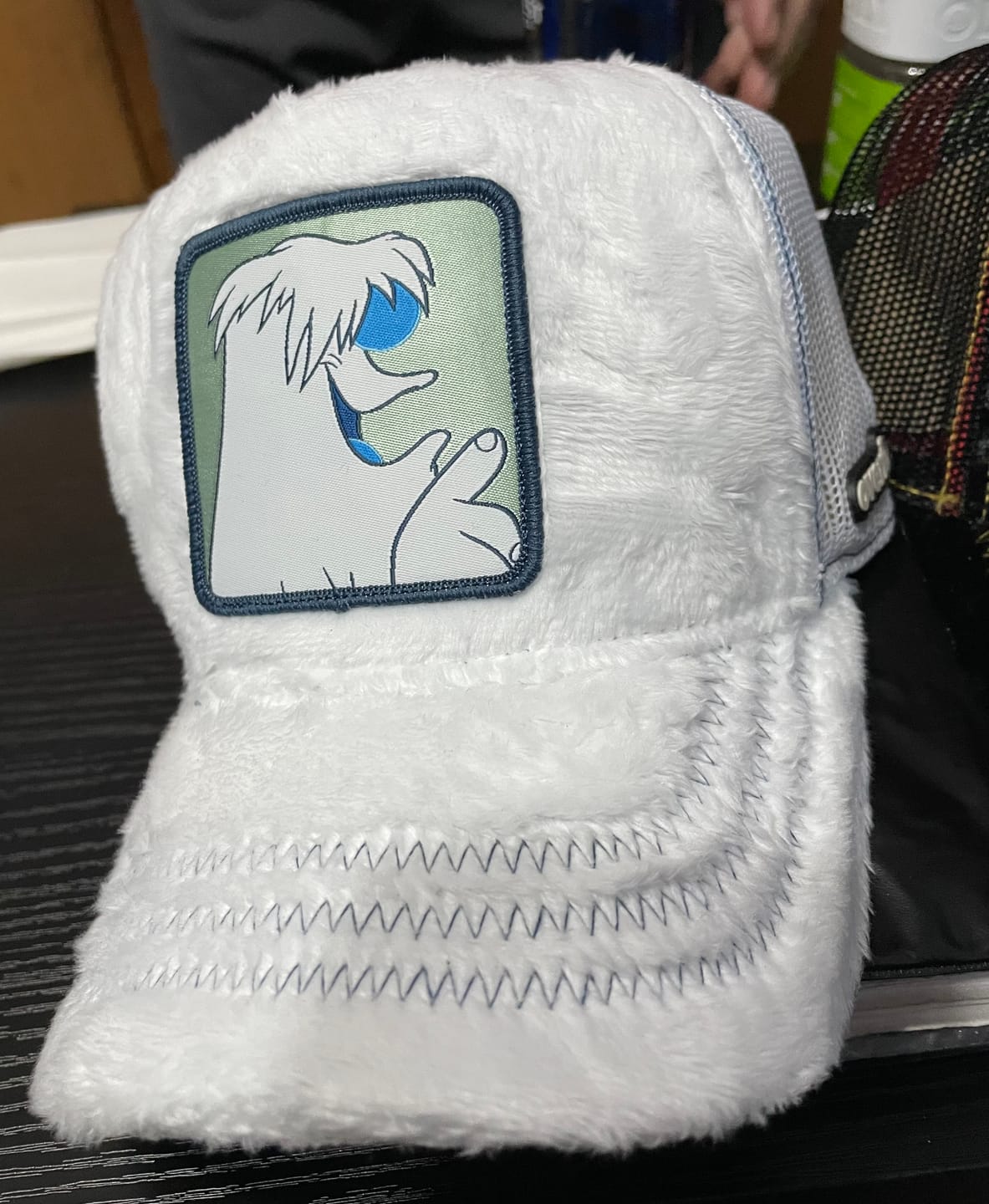 Customer photo review of OVERLORD X Looney Tunes: Abominable Snowman Hugo Trucker Cap