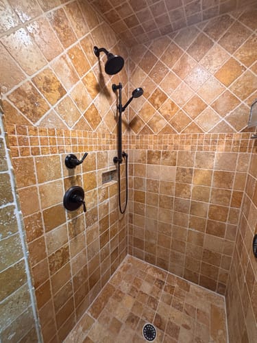 Customer photo review of Slide Bar with 1-Spray Handheld Shower Head Set