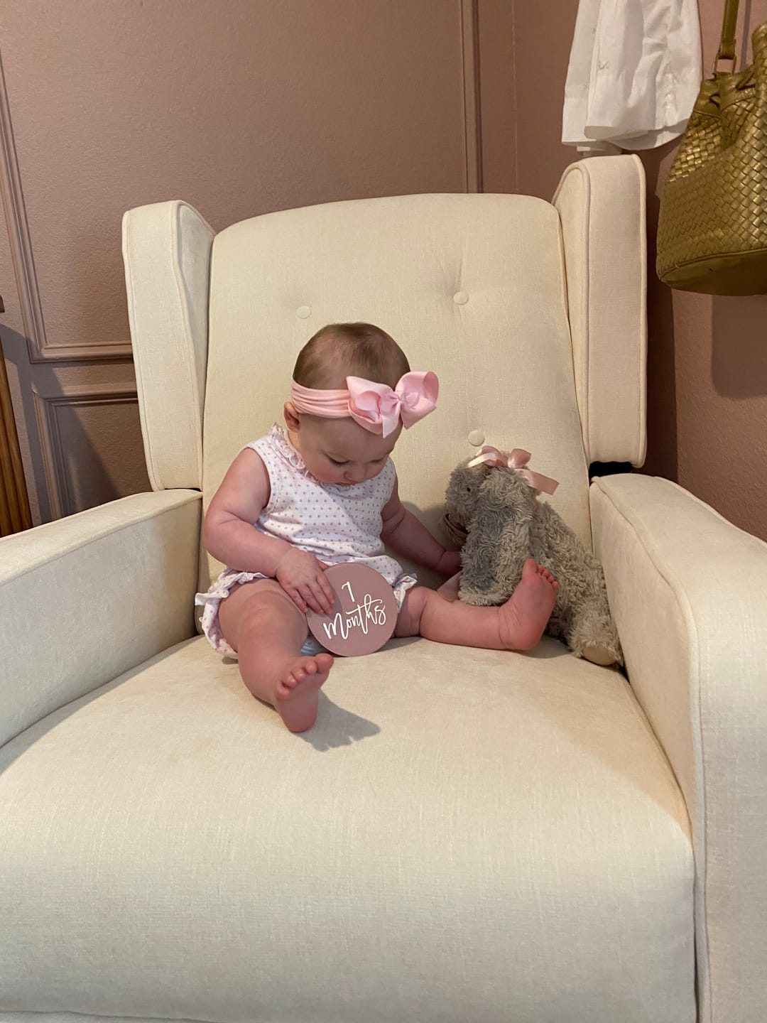 Customer photo review of Pink Polka Dot Skirt Bubble