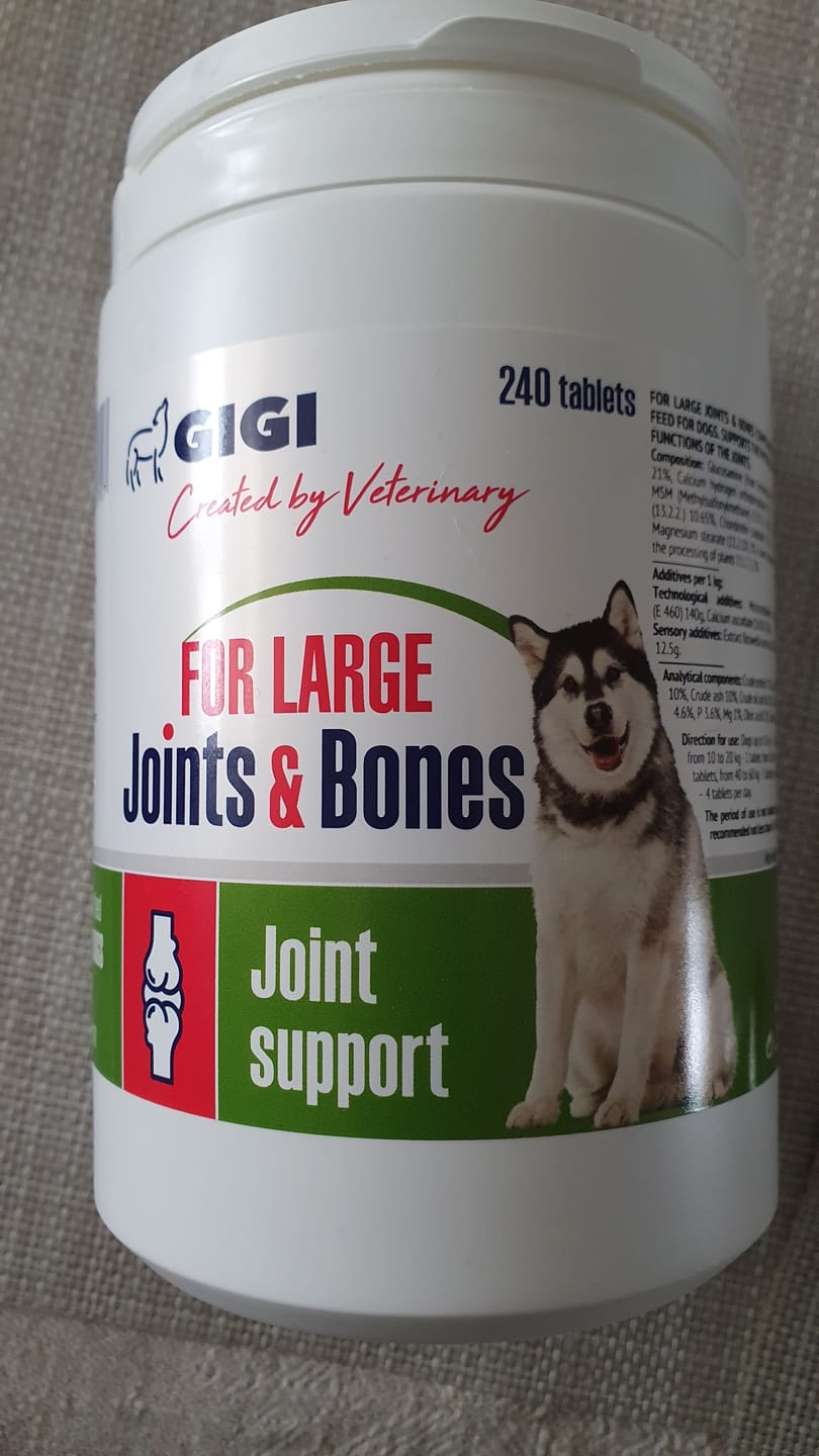 Customer photo review of For Large Joints & Bones | Dog Supplement for Large Dogs