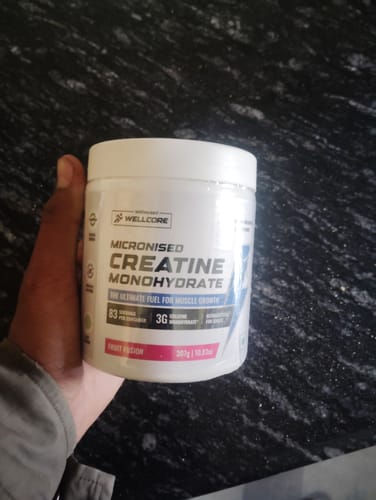 Customer photo review of Wellcore - Pure Micronised Creatine Monohydrate (307g, 83 Servings) Fruit Fusion