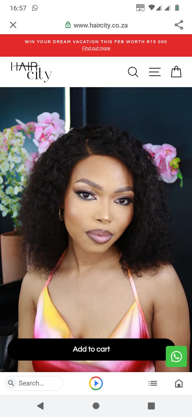 Customer photo review of Brazilian Curly Afro full Cap 8"