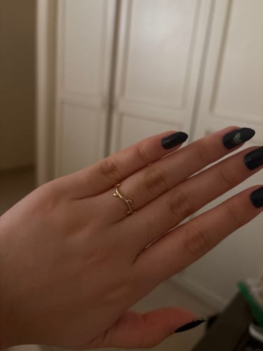 Customer photo review of Anillo Con Hojas Oro 10K