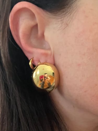 Customer photo review of Orecchini "Rugiada all'alba"