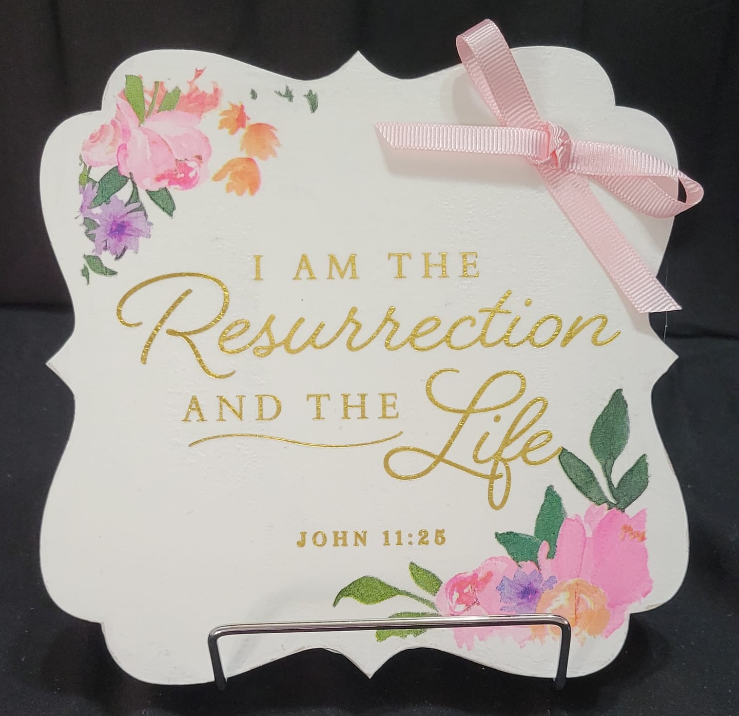 Customer photo review of Unfinished Wood Fancy Award Craft Plaque Silhouette - Craft- up to 46" DIY