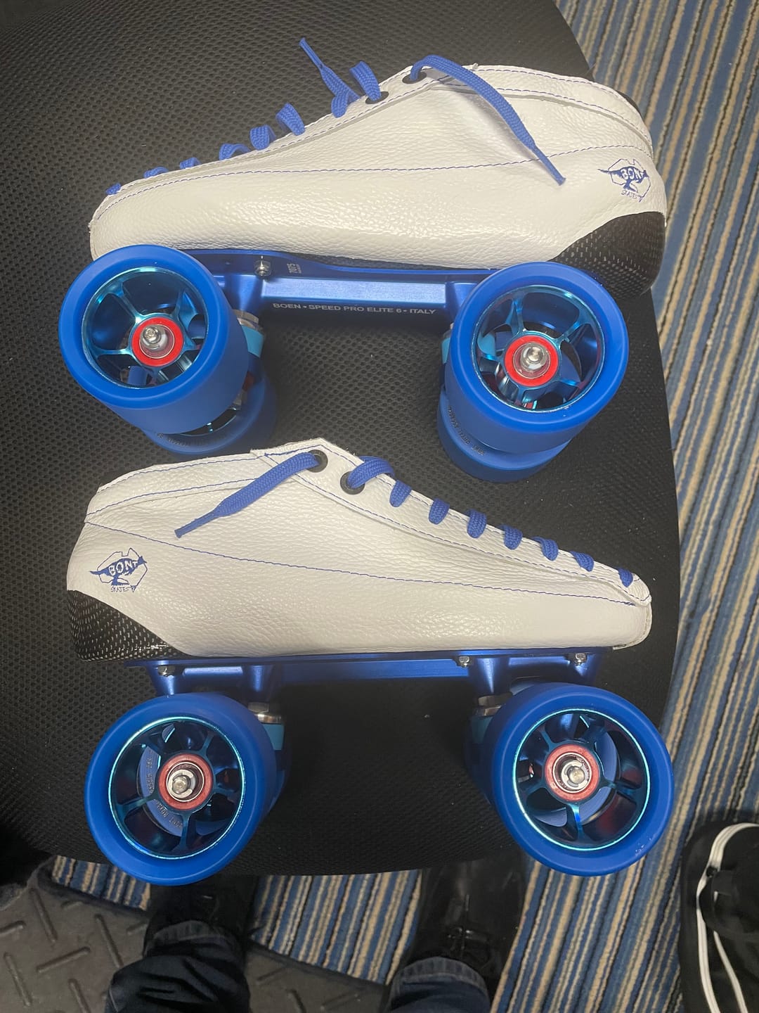Customer photo review of MyBonts Racer Carbon Speed Skate Boots