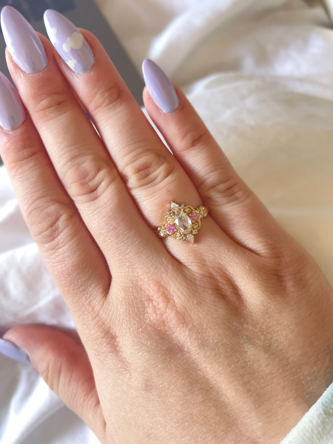 Customer photo review of Fire Child: Puffy Heart Ring