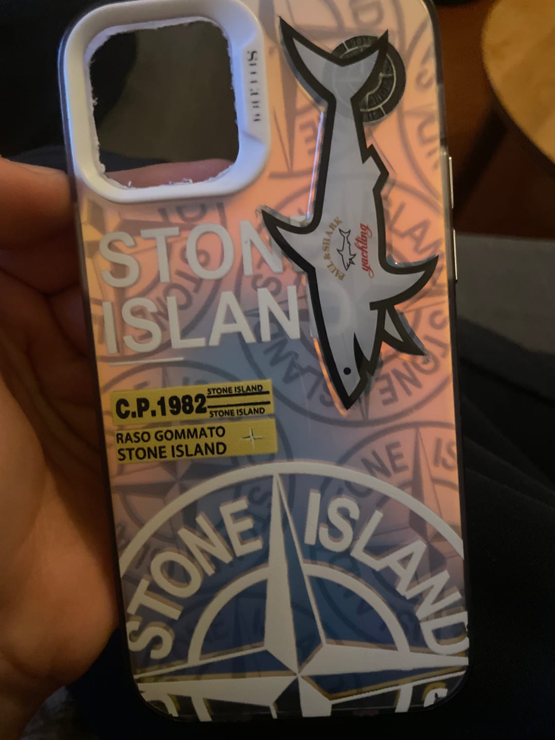 Customer photo review of Coque Stone Island