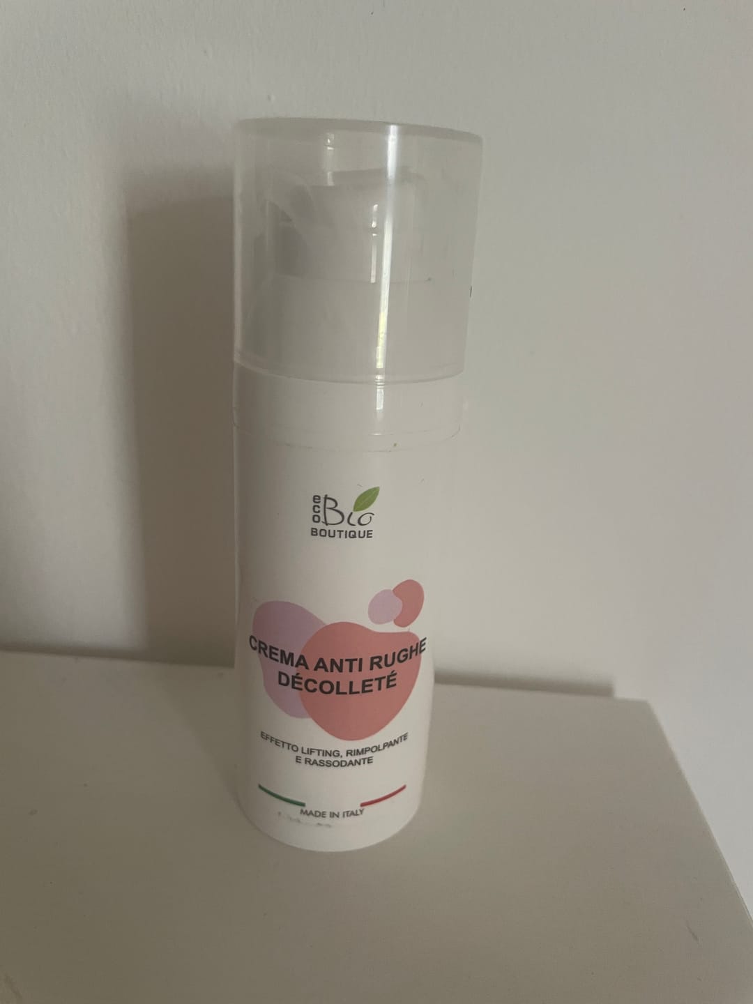 Customer photo review of Crema Anti Rughe Décolleté