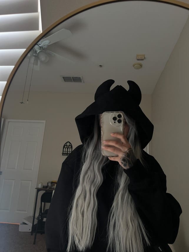 Customer photo review of DEVIL HOODIE - BLACK