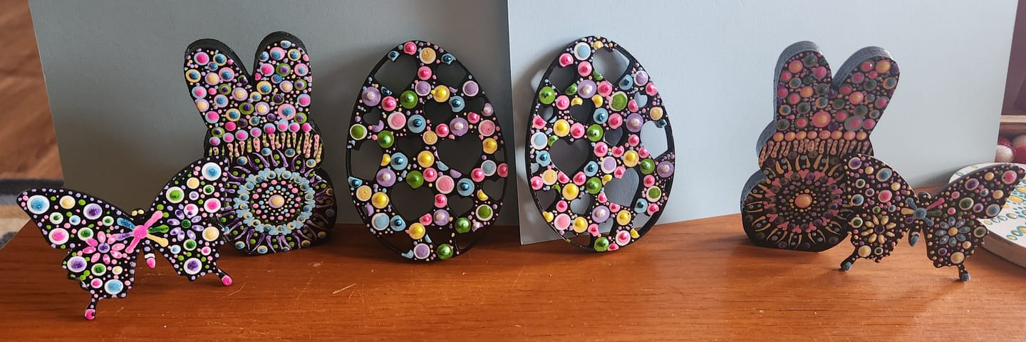 Customer photo review of Unfinished Wood Butterfly | Insect | Animal | Wildlife | Craft Cutout | up to 24" DIY