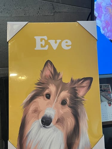 Customer photo review of Petcanvaオーダーメイド ペット似顔絵