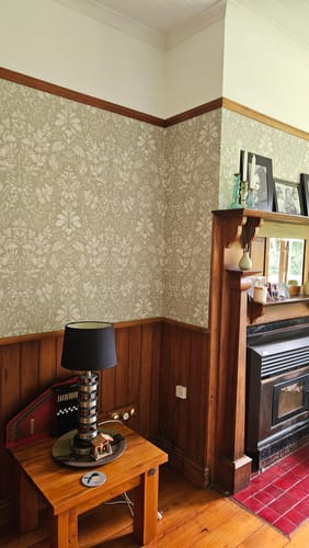 Customer photo review of Tavira - Leafy Wonderland Wallpaper - Sage