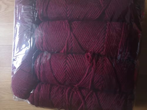 Customer photo review of 5 PC / Valentine's Soft Blended Cotton Yarn