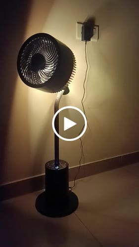 Customer video review of NUUK HALO | 3D Air Circulation Fan with Mood Lamp