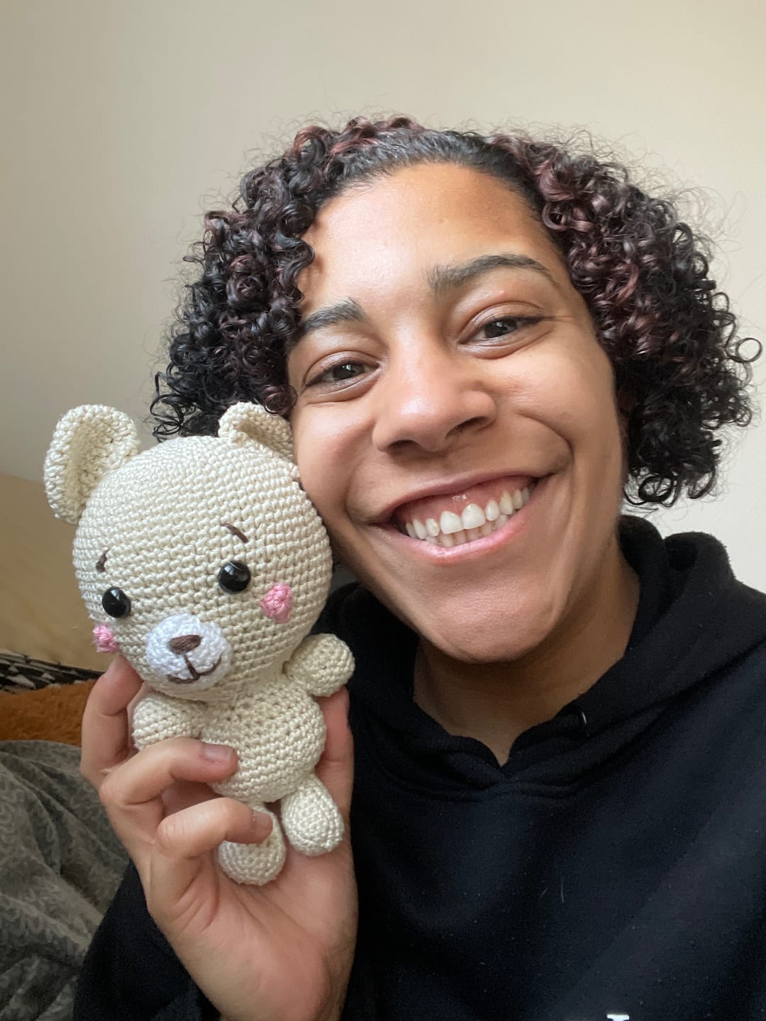 Customer photo review of Kit de crochet Eddy l'Ourson