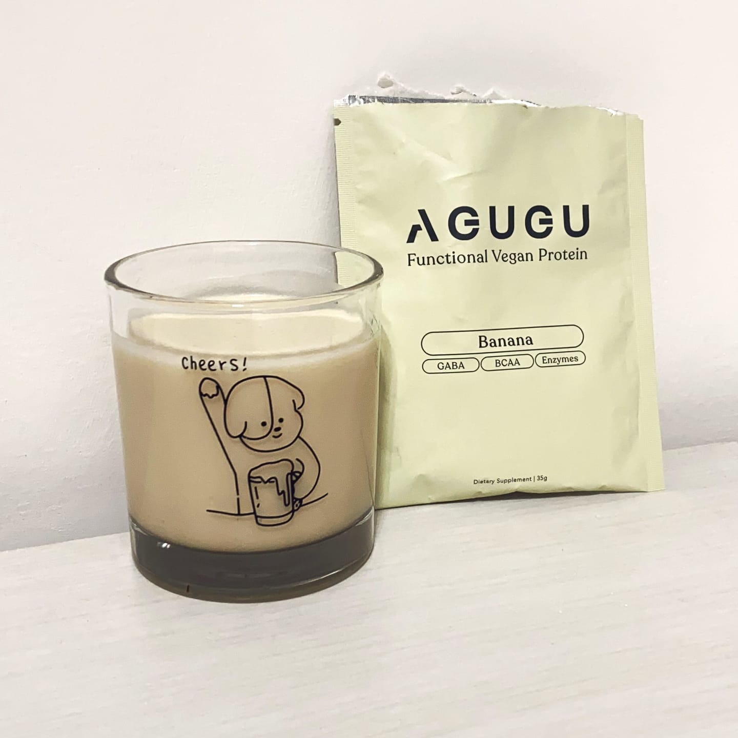 Customer photo review of 植物性蛋白飲－隨手包｜香蕉牛奶風味
