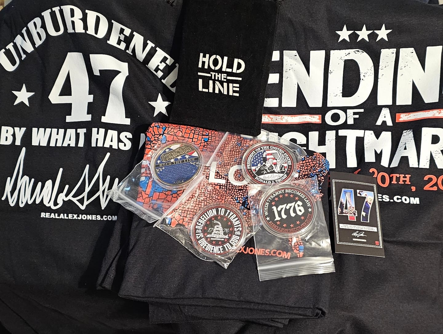 Customer photo review of Hold The Line Coins