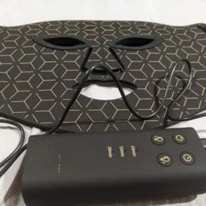Customer photo review of 240-Light Infrared LED Mask for Face and Neck Advanced Skin Care
