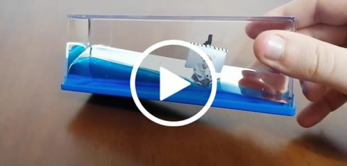 Customer video review of 3D Ship Fluid Drift Bottle - Going Merry
