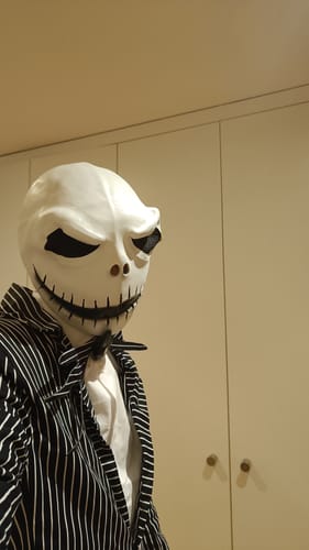 Customer photo review of Jack Skellington Kostüm The Nightmare Before Christmas Jack Der Albtraum vor Weihnachten Halloween Karneval Kostüm