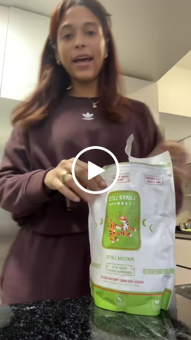 Customer video review of Matcha Latte - Whey Protein Isolate