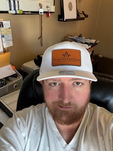 Customer photo review of (12 Pack) Custom Leather Patch Hats