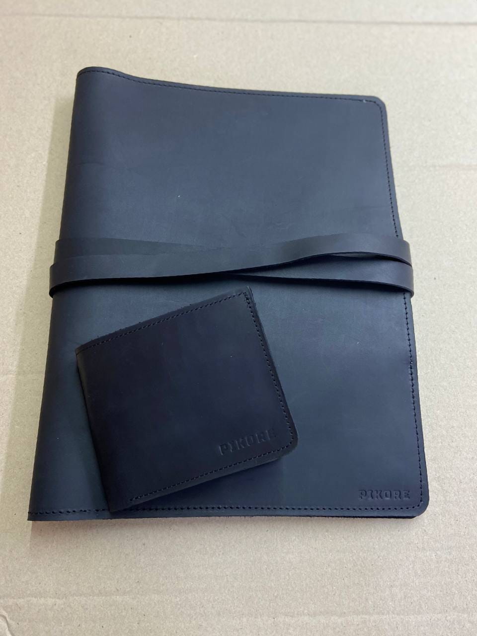 Customer photo review of Leather Custom Sketchbook