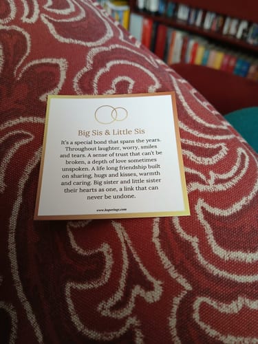 Customer photo review of To My Sister - Forever Linked Ring
