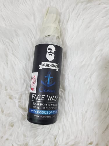 Customer photo review of Muuchstac Ocean Face Wash for Men | Fight Acne & Pimples, Brighten Skin, Clears Dirt, Oil Control, Refreshing Feel - Multi-Action Formula | 100 ml