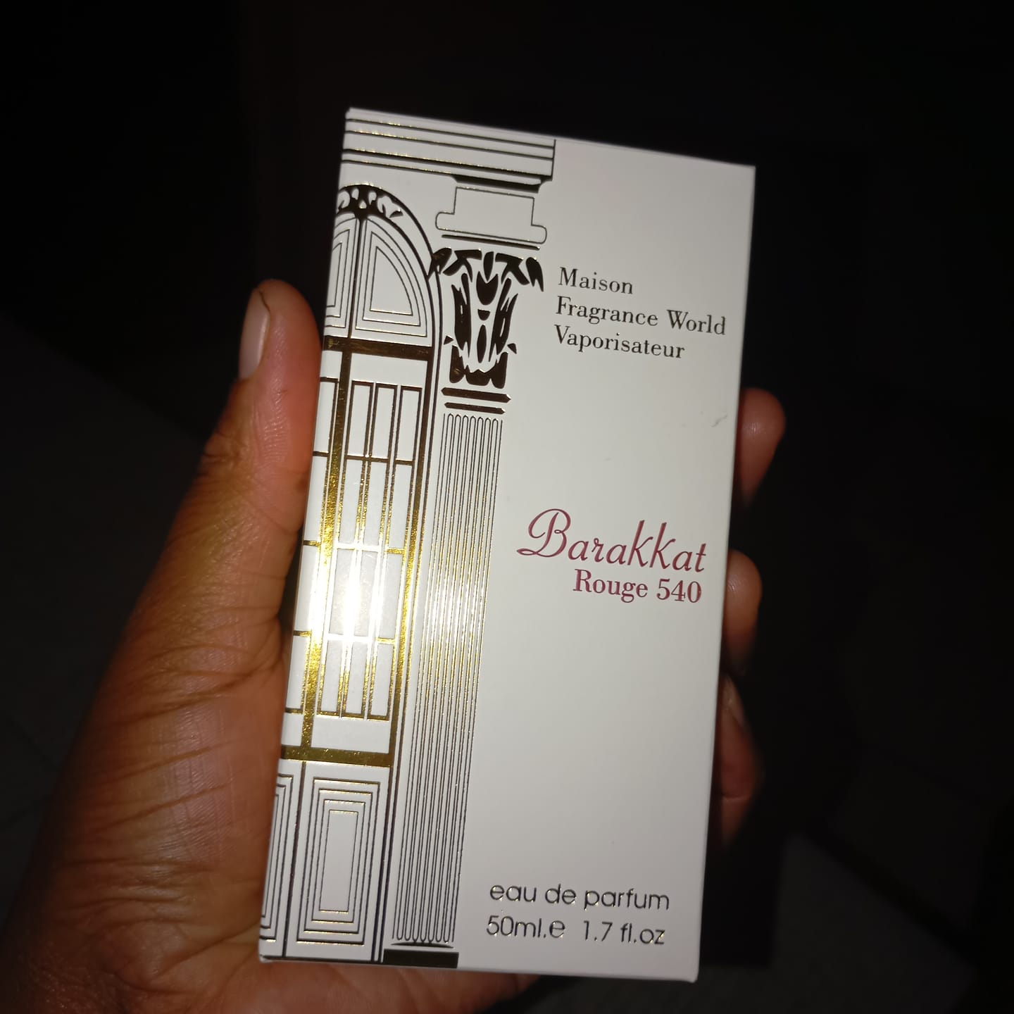 Customer photo review of Barakkat Rouge 540 EDP 50ml