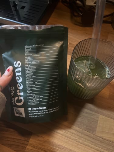 Customer photo review of Free Soul Greens Powder
