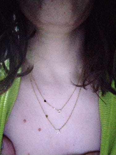 Customer photo review of Collana letter love