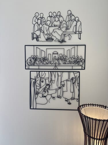 Customer photo review of Christ and The Bleeding Woman Metal Wall Art