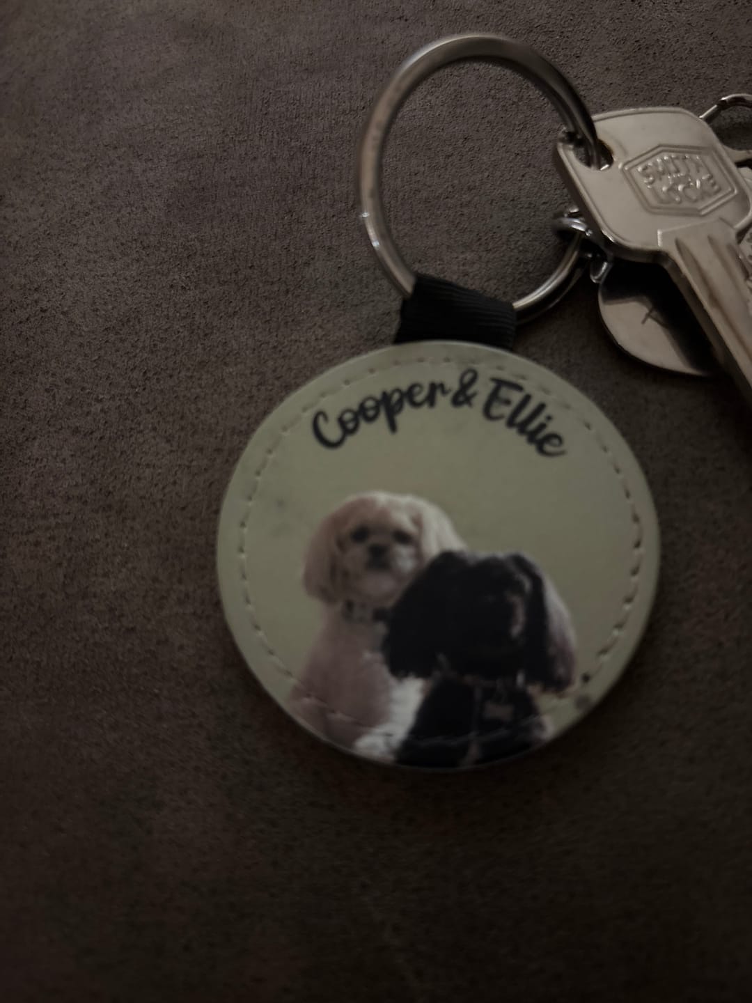 Customer photo review of Pet portrait - Personalised keychain