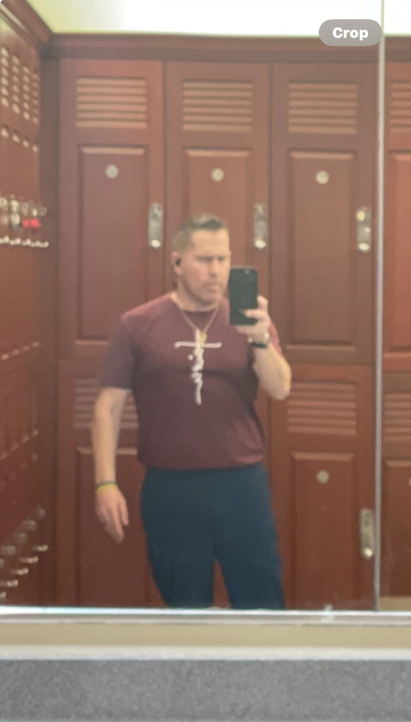 Customer photo review of Faith Cross Tee