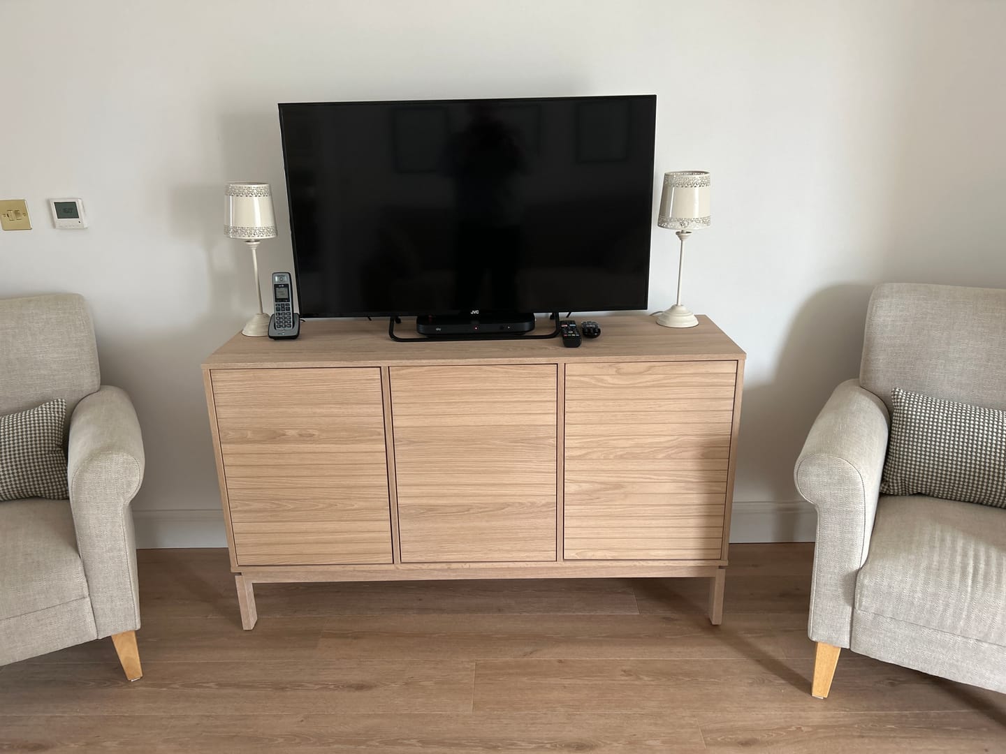 Customer photo review of Linley 3 Door Sideboard in White Oak