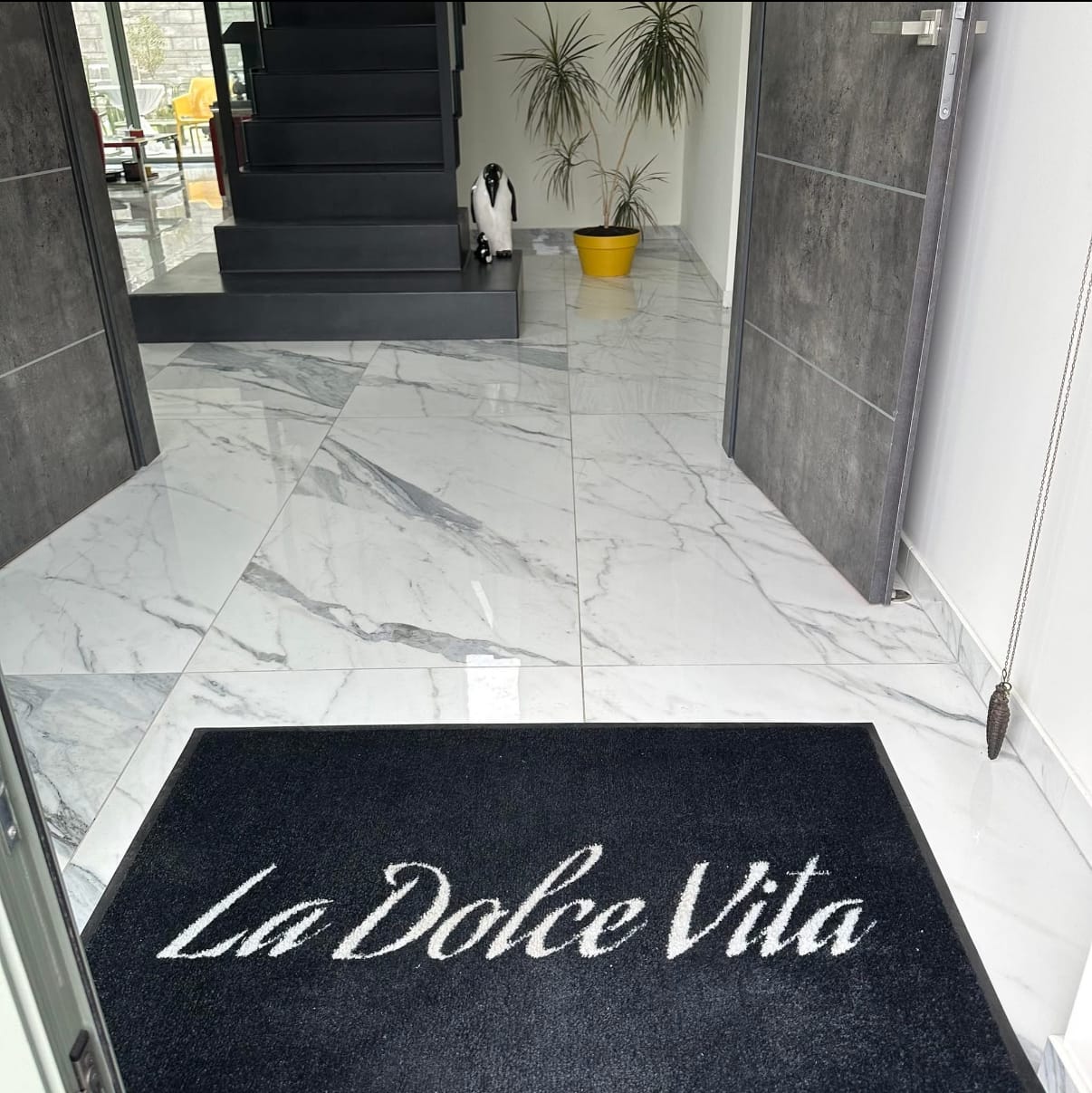 Customer photo review of Custom Indoor Logo Mat