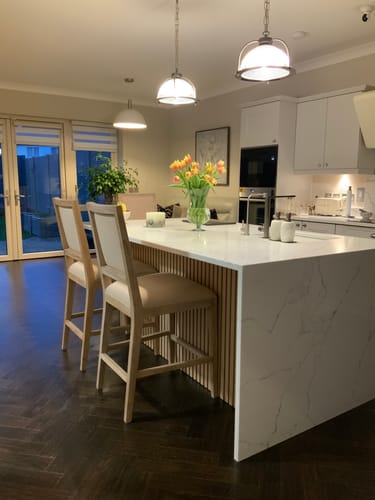 Customer photo review of Wooden Wall Panel | Natural Oak | Premium 3-sided Wood Veneer