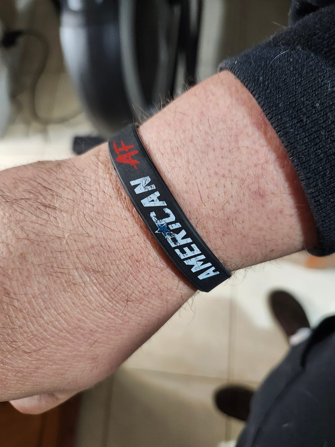 Customer photo review of American AF Wristband